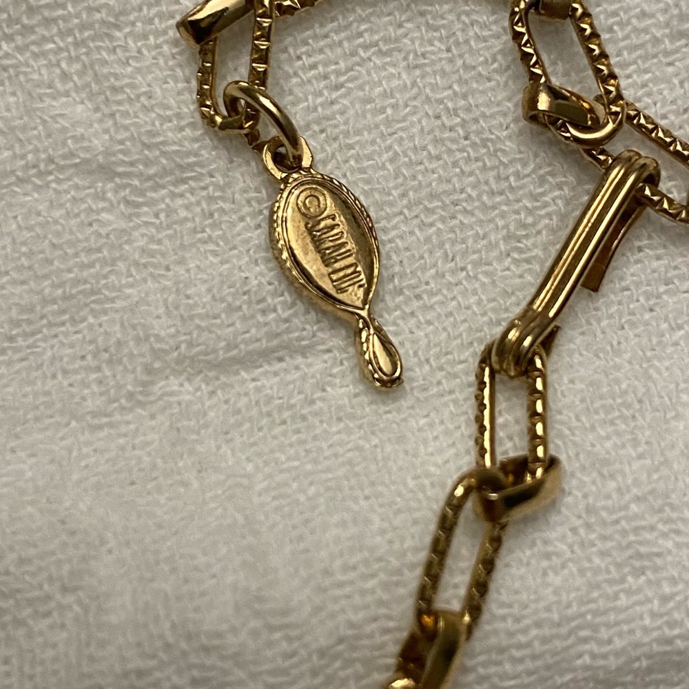 Vintage Sarah Coventry Signed Egyptian Goddess Necklace - Picture 6 of 10